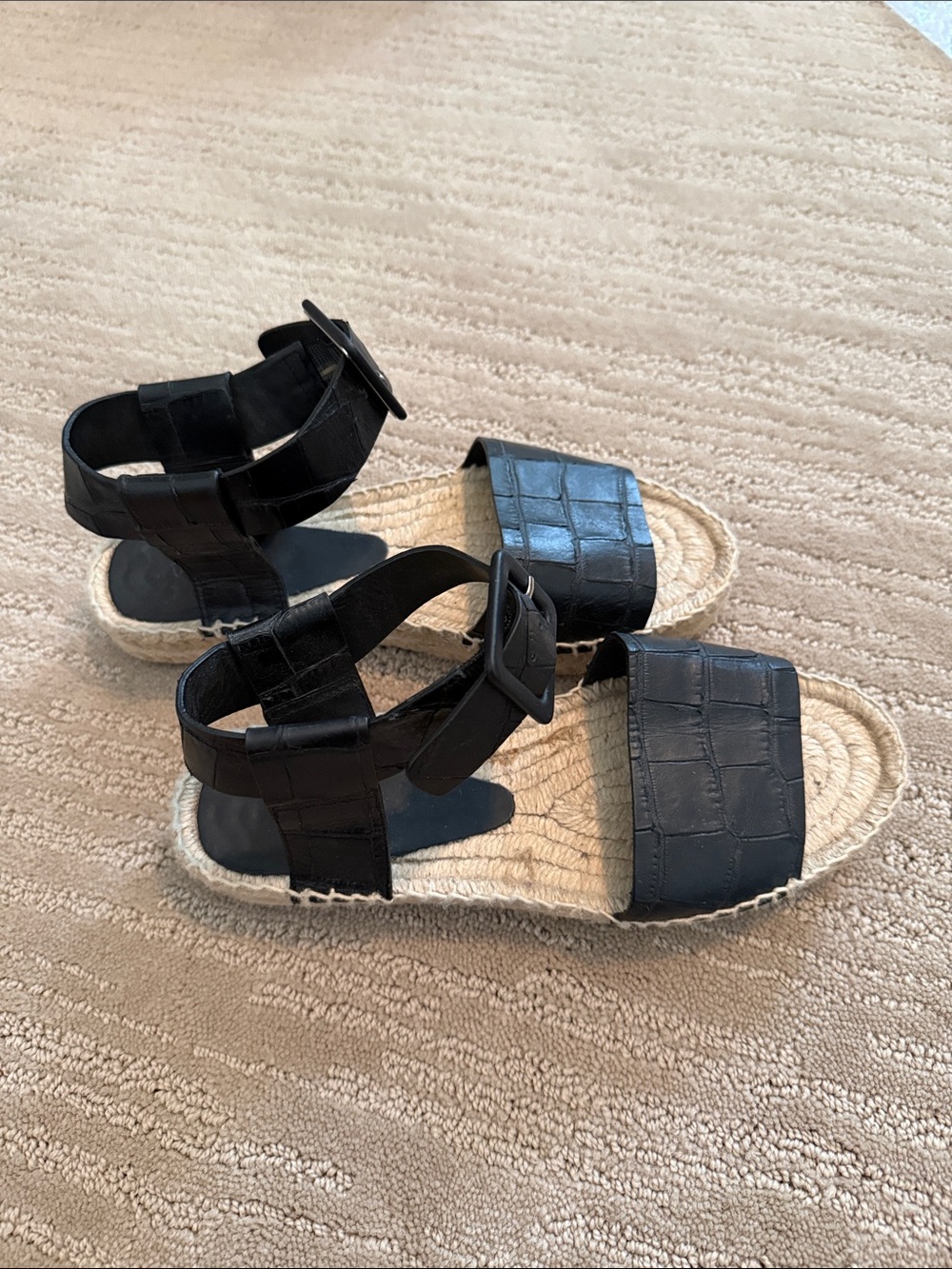 Vince leather espadrilles sandals 6